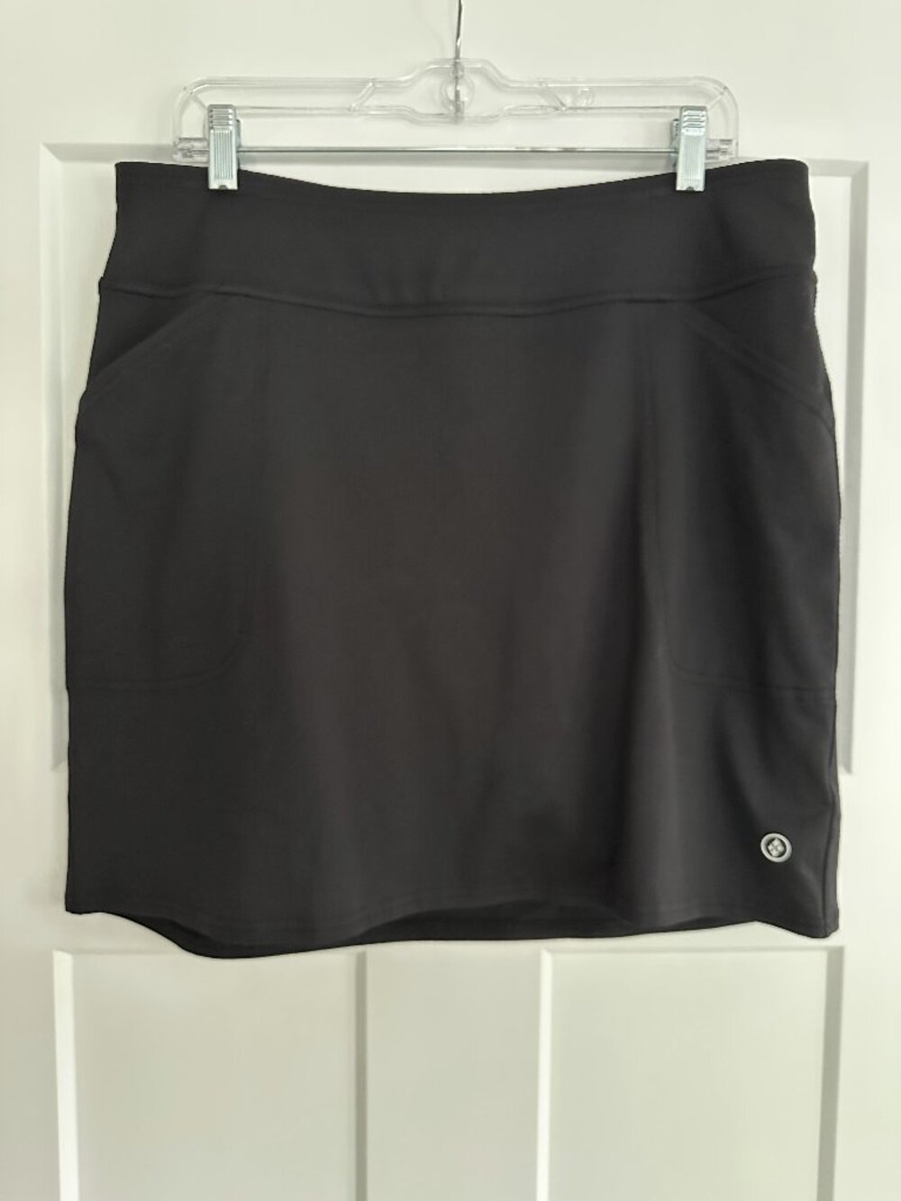 Jofit/ Mina Skort 19"/ Black/ Pull-on Style/ Front+Back Pockets/ Large/ LikeNew!